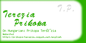 terezia prikopa business card